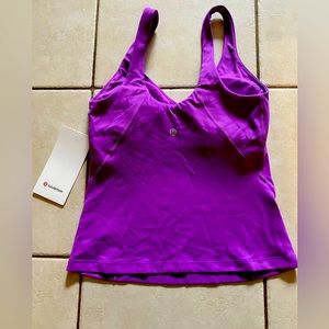 Lululemon purple women’s tank top/waist link. New With Tags! Align Tank. S: 4.